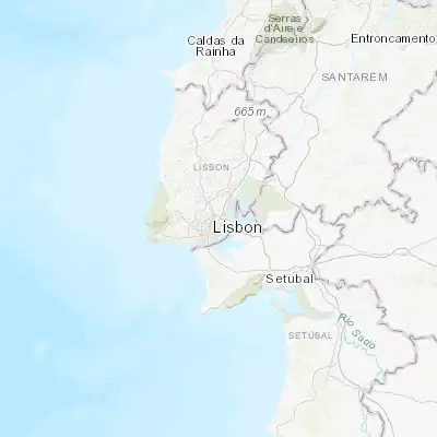 Map showing location of Prior Velho (38.791740, -9.121190)