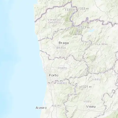 Map showing location of Rebordões (41.355090, -8.423550)