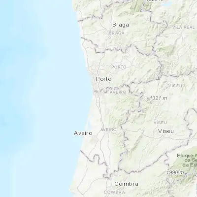 Map showing location of Rio Meão (40.957750, -8.578180)