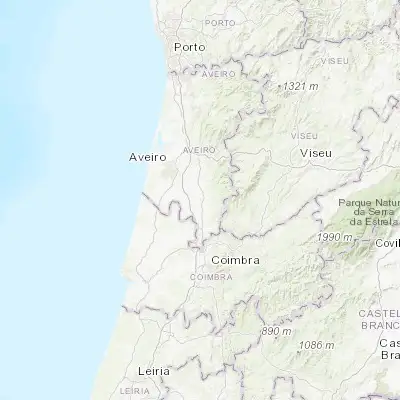 Map showing location of Sangalhos (40.486780, -8.469680)