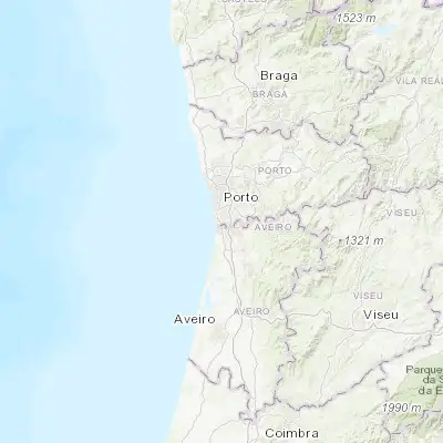 Map showing location of São Félix da Marinha (41.035550, -8.622590)