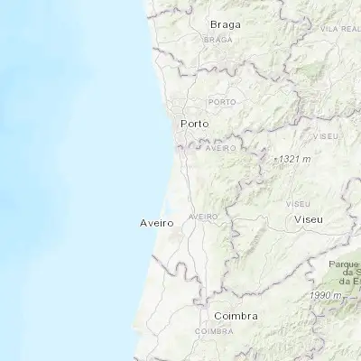 Map showing location of São João (40.868020, -8.606720)