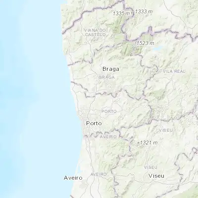 Map showing location of São Miguel do Couto (41.331670, -8.461850)