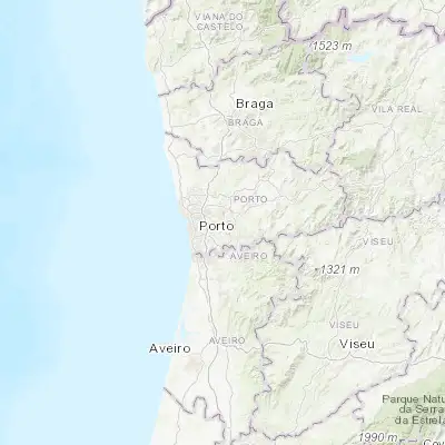 Map showing location of São Pedro da Cova (41.143310, -8.500330)