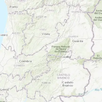 Map showing location of São Romão (40.401180, -7.714640)