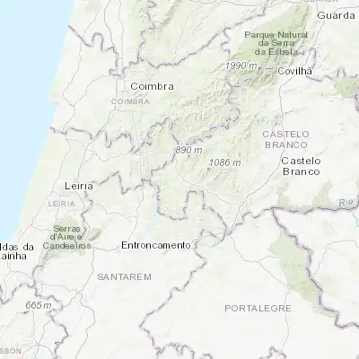 Map showing location of Sertã (39.802050, -8.095890)
