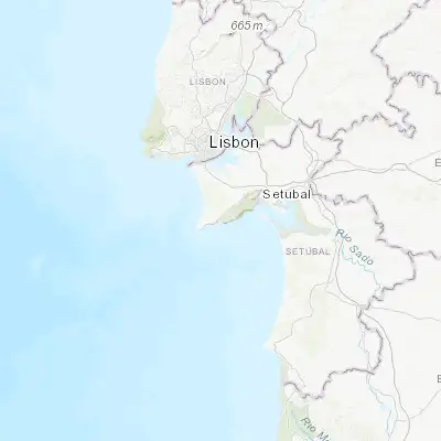 Map showing location of Sesimbra (38.444510, -9.101490)