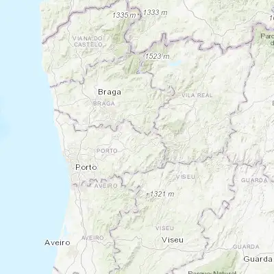 Map showing location of Telões (41.310540, -8.111010)