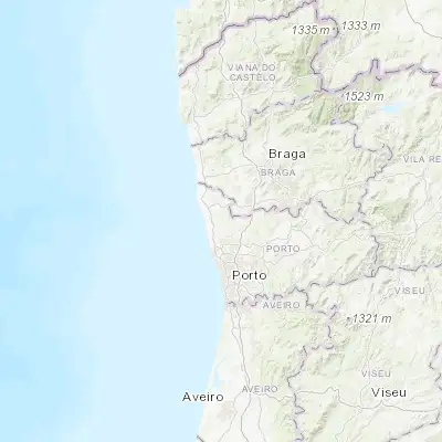 Map showing location of Vairão (41.332900, -8.666570)