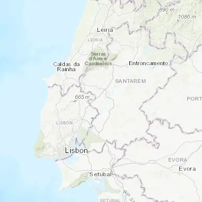 Map showing location of Vila Chã de Ourique (39.172190, -8.766580)