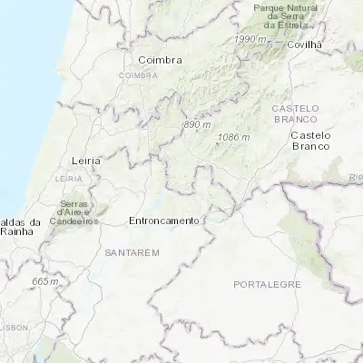 Map showing location of Vila de Rei (39.676040, -8.145770)