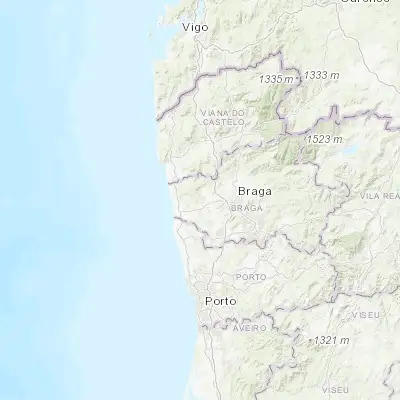 Map showing location of Vila Frescainha (41.538460, -8.639710)