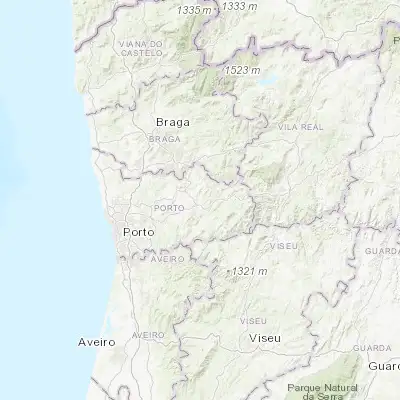 Map showing location of Vila Meã (41.251160, -8.183970)