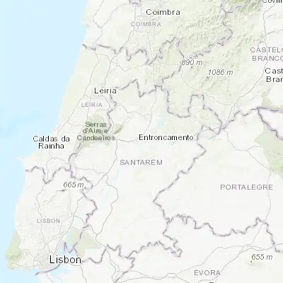 Map showing location of Vila Nova da Barquinha (39.460810, -8.435880)