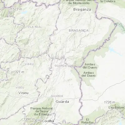 Map showing location of Vila Nova de Foz Côa (41.081940, -7.141460)