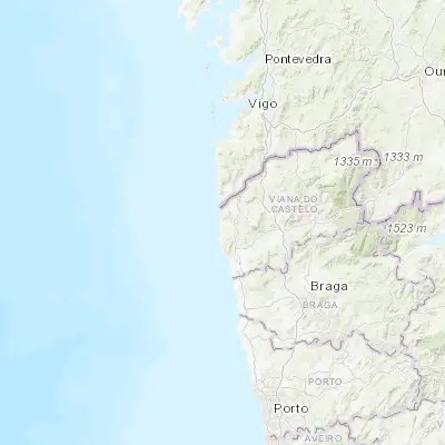 Map showing location of Vila Praia de Âncora (41.810980, -8.852550)