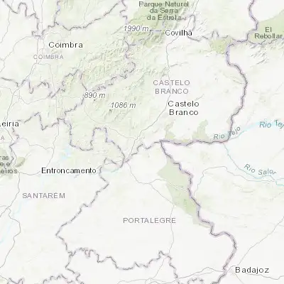 Map showing location of Vila Velha de Ródão (39.656460, -7.676700)