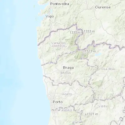 Map showing location of Vila Verde (41.647290, -8.437150)