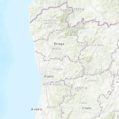 Map showing location of Vilarinho (41.359550, -8.331230)