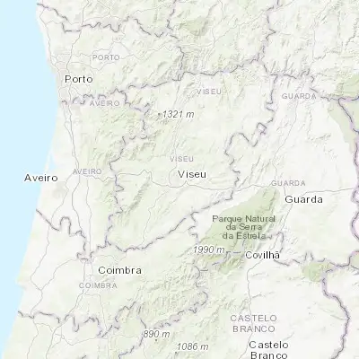 Map showing location of Viseu (40.661010, -7.909710)