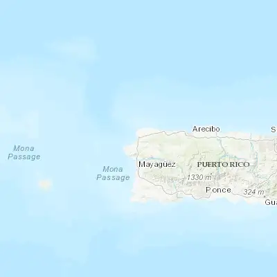 Map showing location of Aguadilla (18.427450, -67.154070)