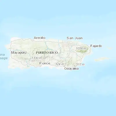 Map showing location of Aibonito (18.139960, -66.266000)