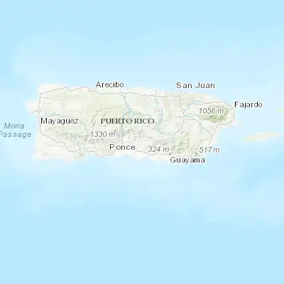 Map showing location of Coamo (18.079960, -66.357950)