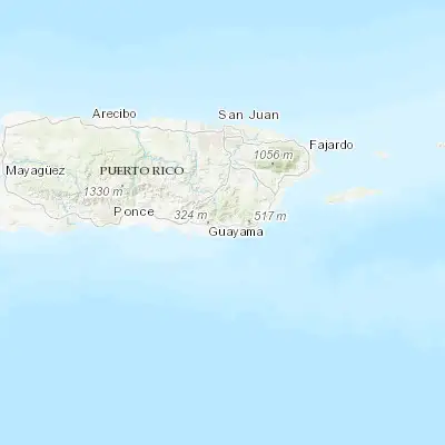 Map showing location of Corazón (17.992740, -66.084890)