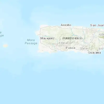 Map showing location of Guánica (17.971630, -66.907950)