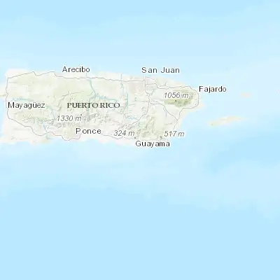 Map showing location of Guayama (17.984130, -66.113780)