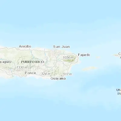 Map showing location of Gurabo (18.254400, -65.972940)