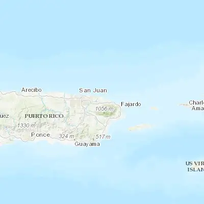 Map showing location of La Dolores (18.375500, -65.855720)