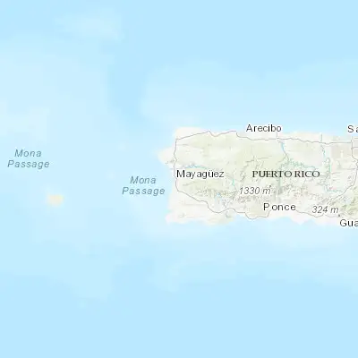 Map showing location of Mayagüez (18.201070, -67.139620)