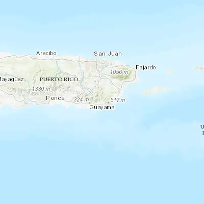 Map showing location of Patillas (18.006350, -66.015720)
