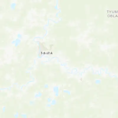 Map showing location of Abalak (58.128610, 68.594440)