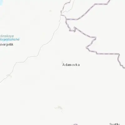 Map showing location of Adamovka (51.522300, 59.939600)