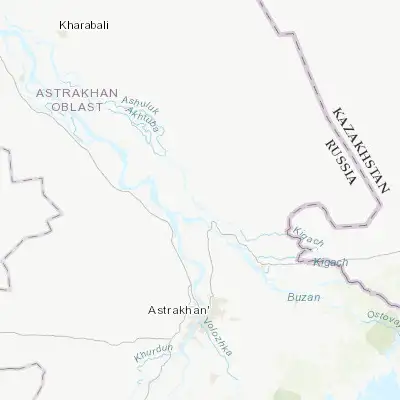 Map showing location of Aksarayskiy (46.792440, 48.011880)