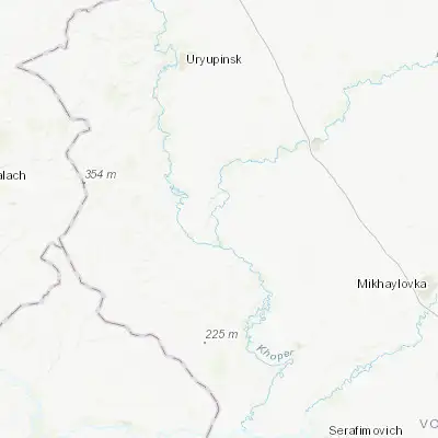 Map showing location of Alekseyevskaya (50.290700, 42.184600)