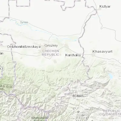 Map showing location of Avtury (43.163450, 46.001520)
