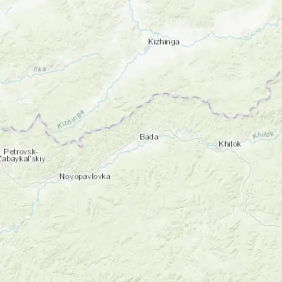 Map showing location of Bada (51.391000, 109.861450)
