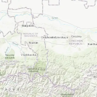 Map showing location of Bamut (43.159860, 45.197340)