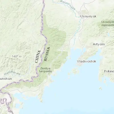 Map showing location of Barabash (43.199480, 131.491850)