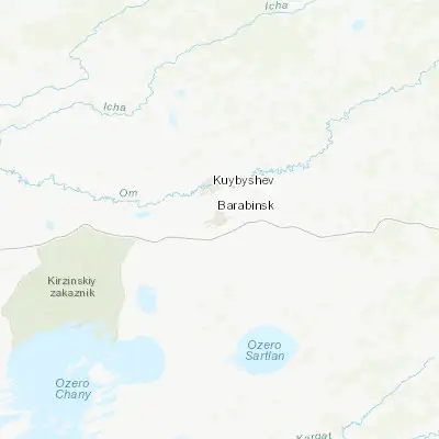 Map showing location of Barabinsk (55.357090, 78.356970)