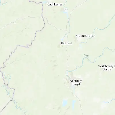 Map showing location of Baranchinskiy (58.161700, 59.699100)