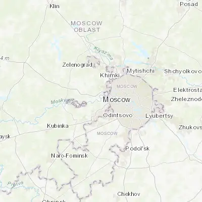 Map showing location of Barvikha (55.742120, 37.279260)