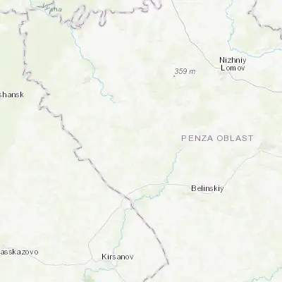 Map showing location of Bashmakovo (53.213290, 43.034200)