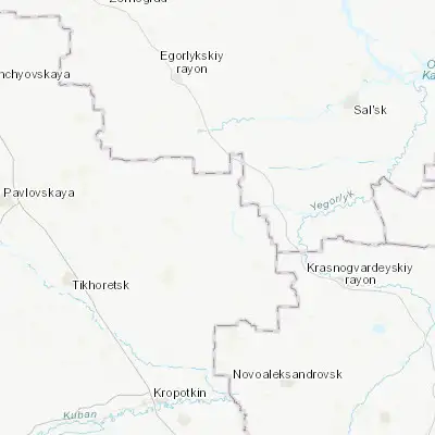 Map showing location of Belaya Glina (46.078020, 40.866510)