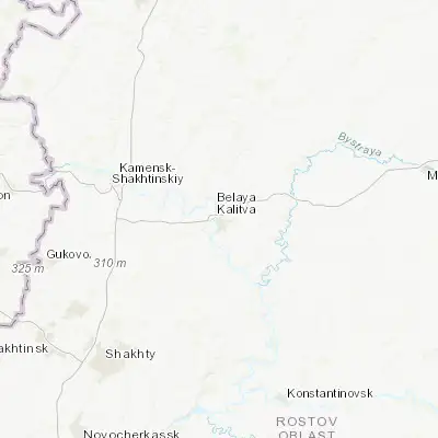 Map showing location of Belaya Kalitva (48.185850, 40.774240)