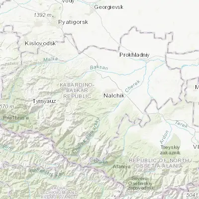 Map showing location of Belaya Rechka (43.438060, 43.535000)