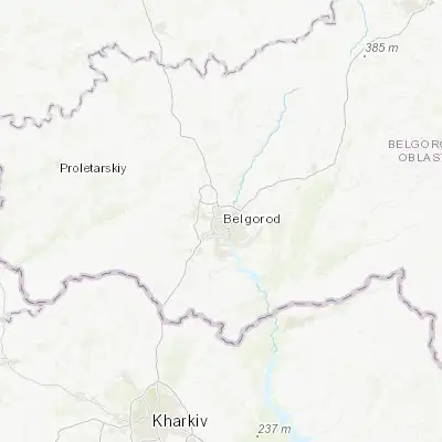 Map showing location of Belgorod (50.610740, 36.580150)